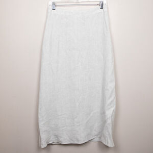 H+ Hannoh Wessel linen light grey pencil midi skirt-36